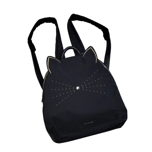 Ted Baker Katt Nylon Cat Whiskers Backpack, Black main image 5